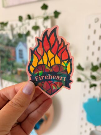 Fireheart - Holographic Sticker